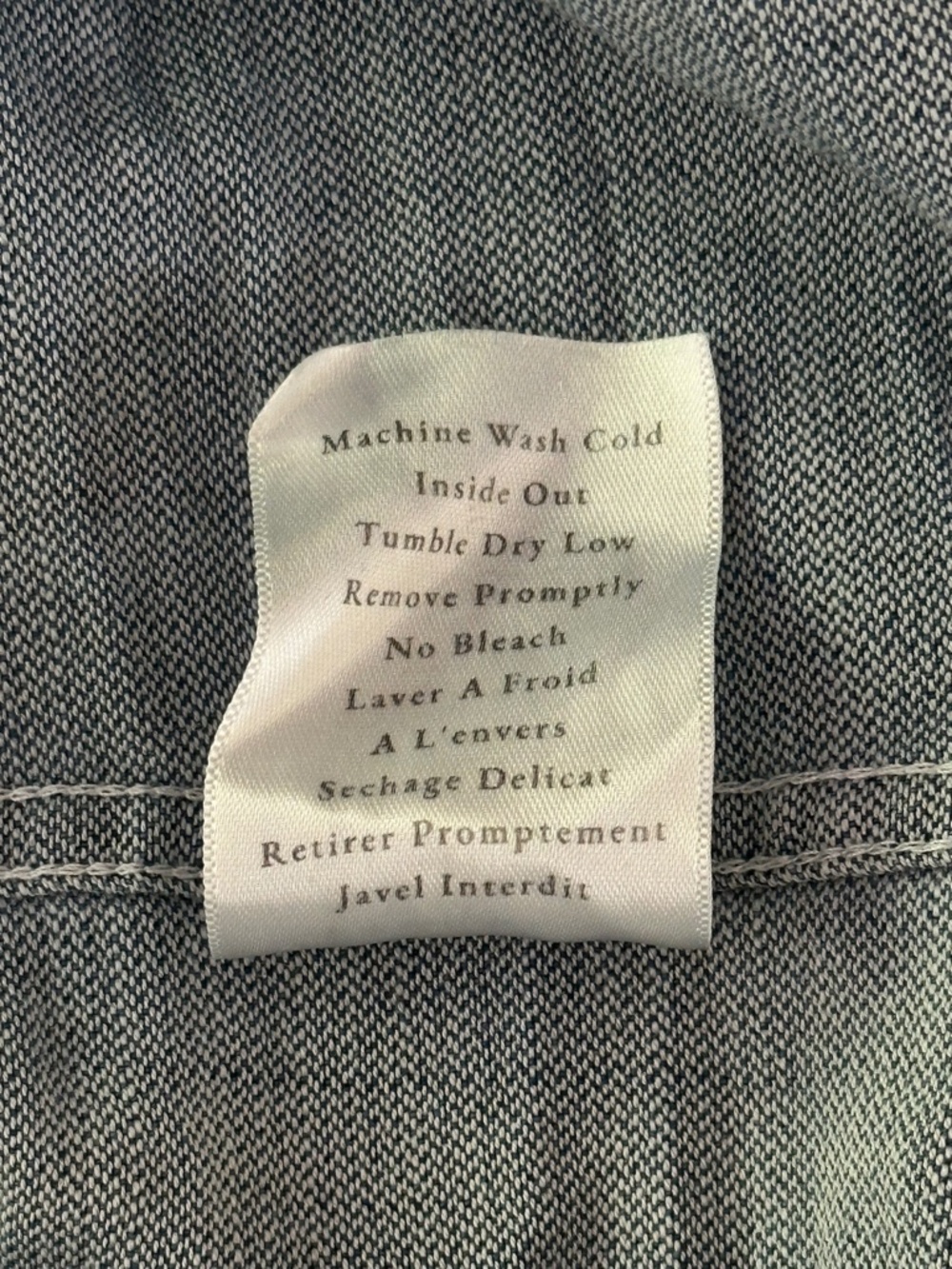 Frank & Eileen Mary Shirt Dress Stonewash Indigo Blue Distress Women's Large - Picture 14 of 16